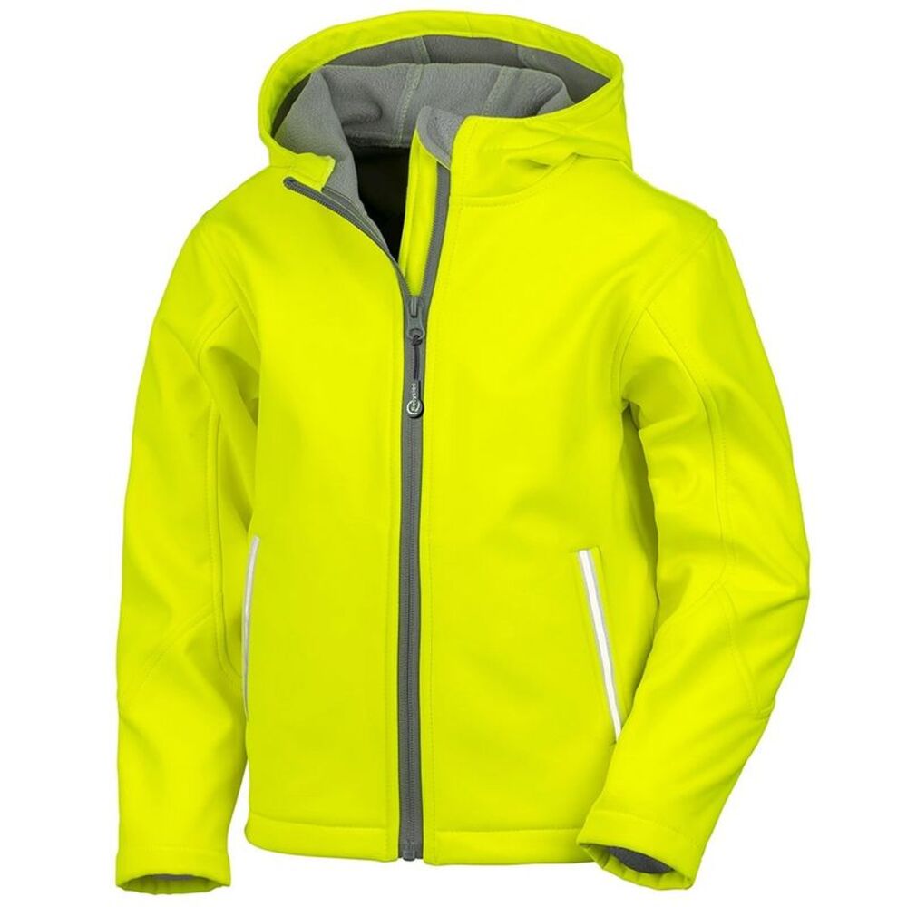 Result Core Childrens/Kids TX Performance  Soft Shell Jacket / Neon Yellow